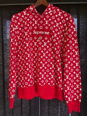 Louis Vuitton X Supreme Hoodie